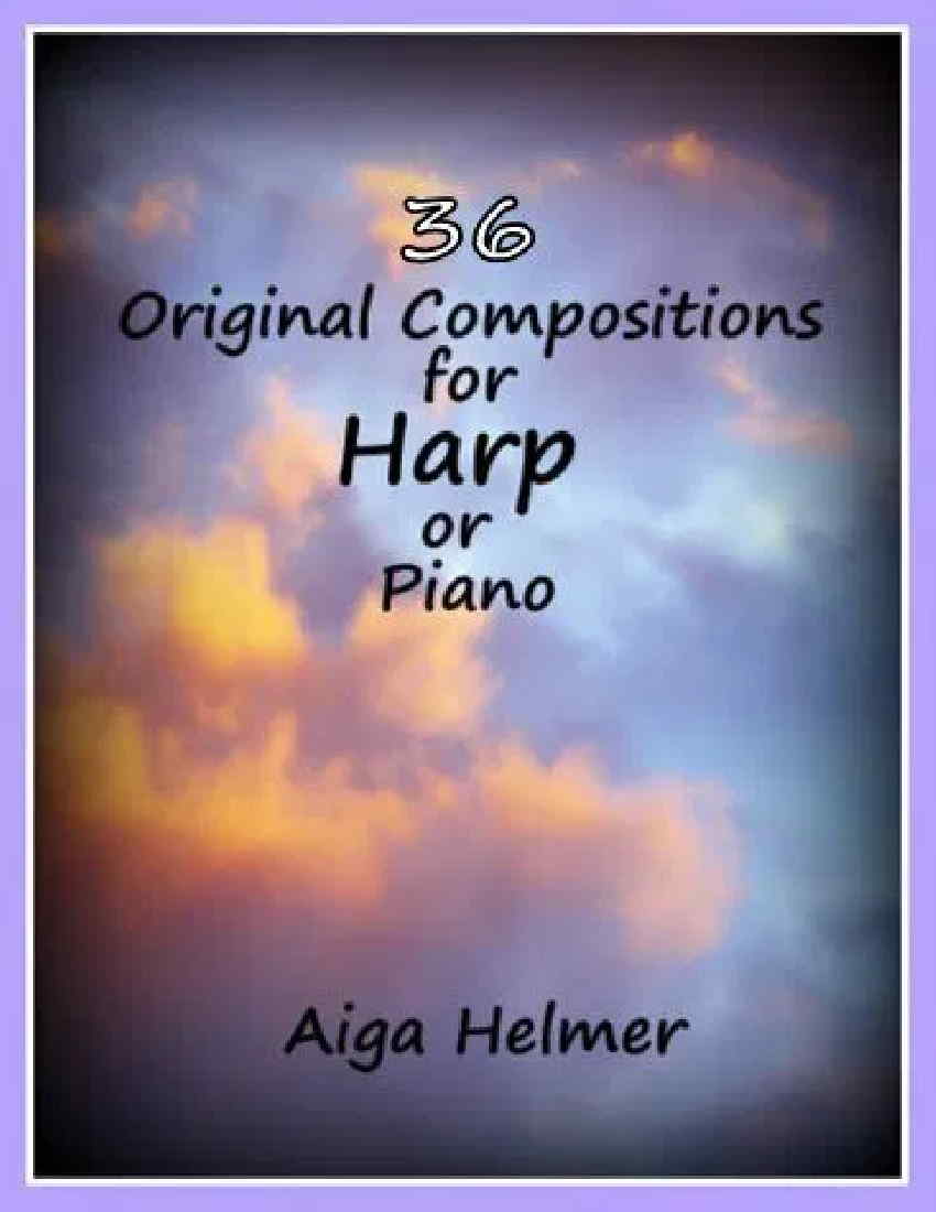 36 Original Compositions for Harp by Helmer Cover at folkharp.com