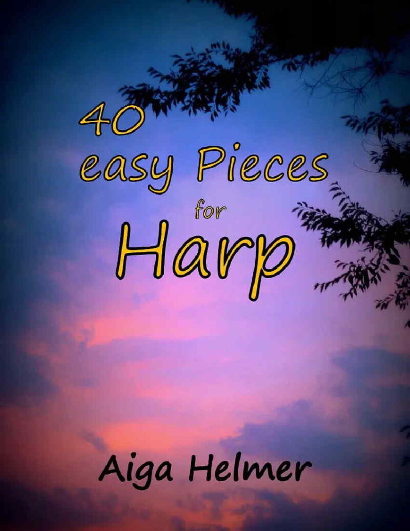 40 Easy Pieces for Harp by Helmer Cover at folkharp.com