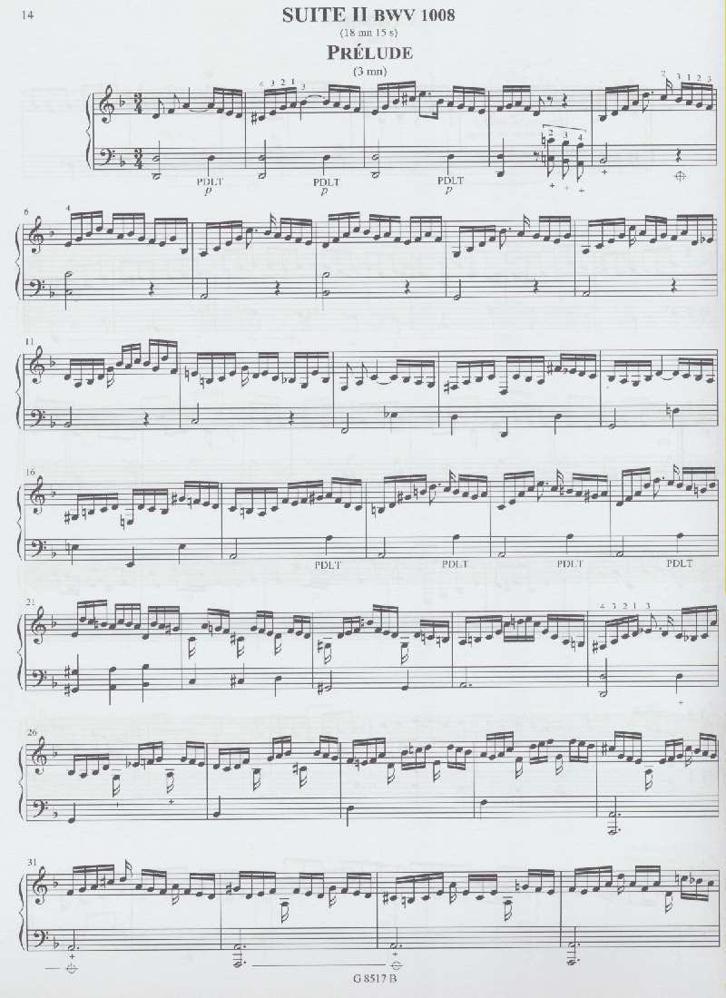 6 Suites pour harpe V 1: J.S. Bach - Image 2