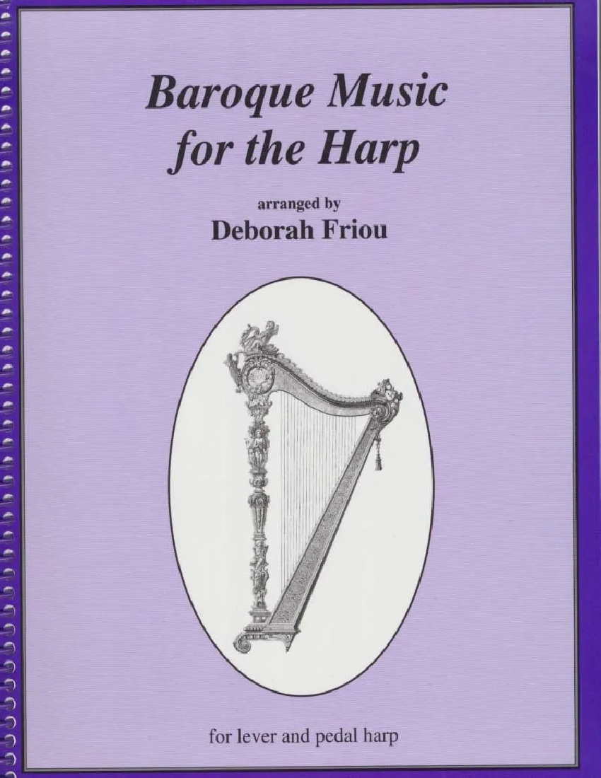 Baroque Music for the Harp by Friou Cover at folkharp.com