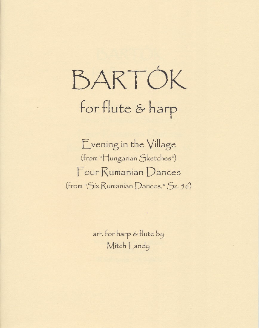 Bartok for Flute and Harp by Landy Cover at folkharp.com