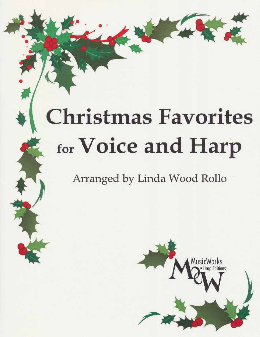 Christmas Favorites for Voice and Harp by Wood Rollo Cover at folkharp.com
