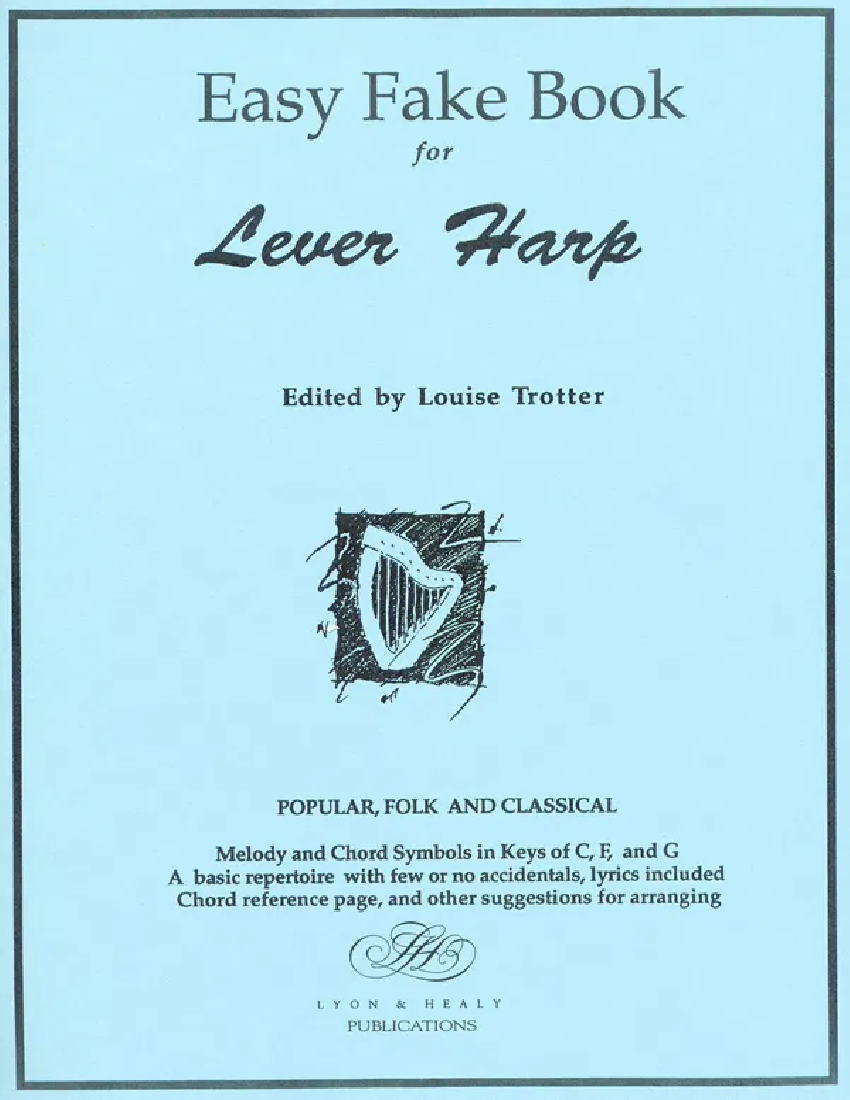 Easy Fake Book for Lever Harp by Trotter Cover at folkharp.com
