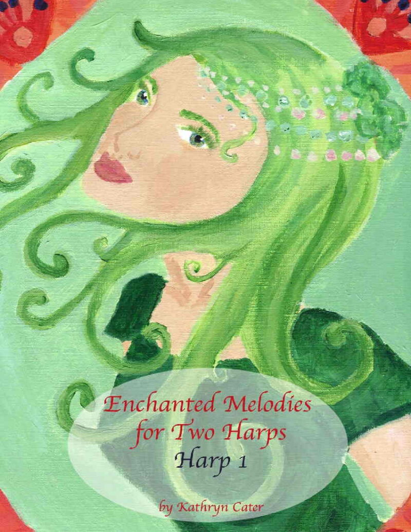 Enchanted Melodies for Two Harps Harp 1 Cover at folkharp.com