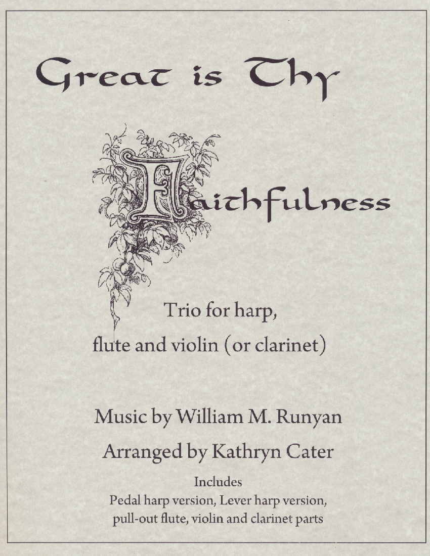 Great Is Thy Faithfulness by Cater Cover at folkharp.com