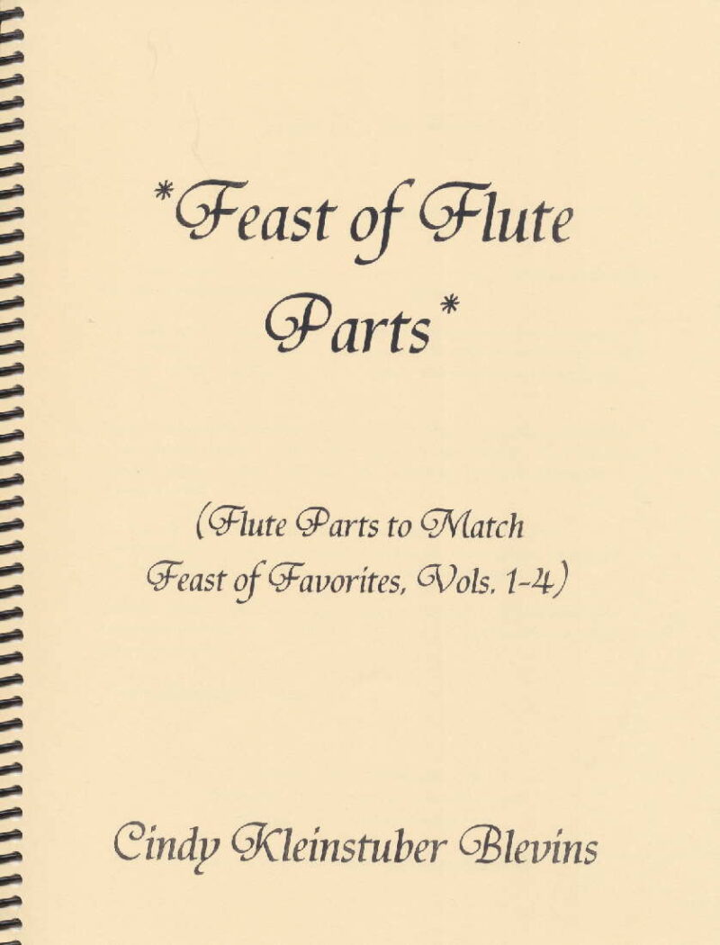 Feast of Flute Parts by Blevins Cover at folkharp.com