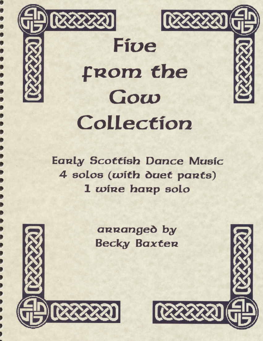 Five from the Gow Collection by Baxter Cover at folkharp.com
