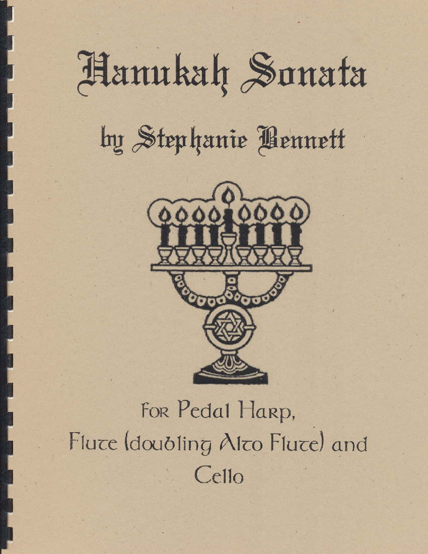 Hanukah Sonata by Bennett Cover at folkharp.com