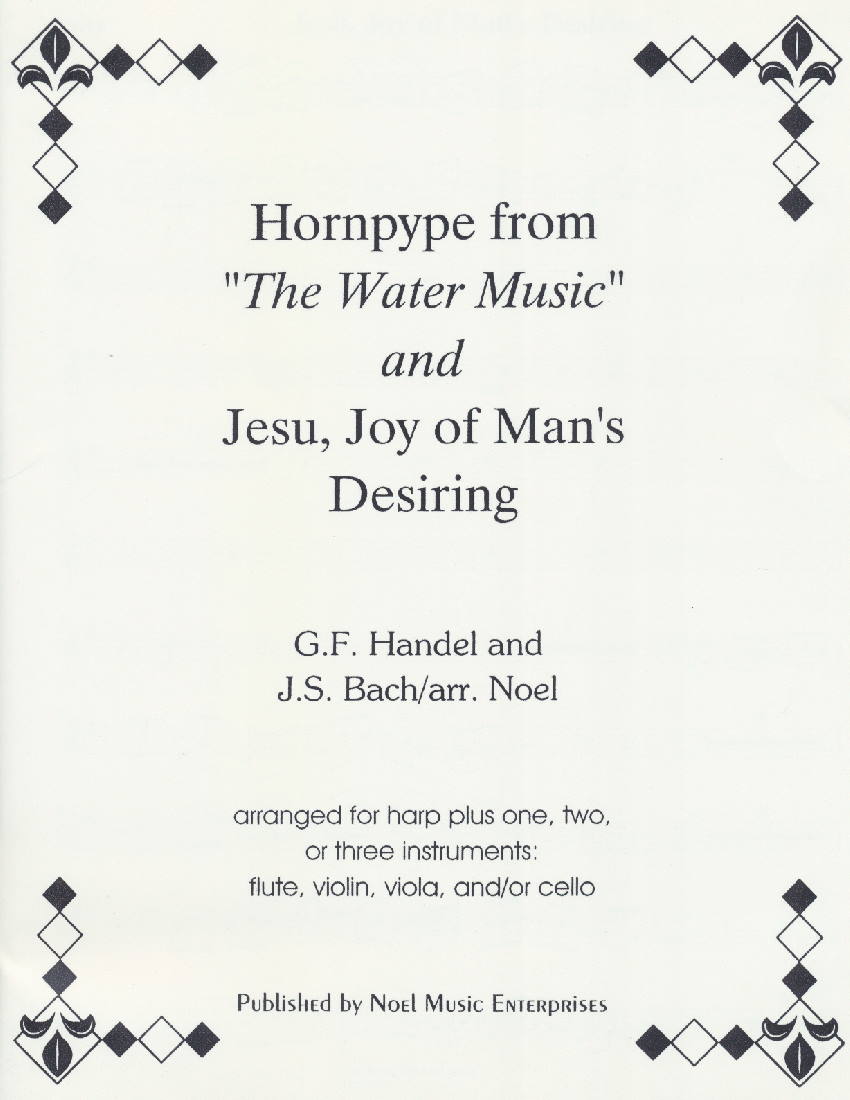 Hornpype and Jesu, Joy of Man's Desiring by Noel Cover at folkharp.com