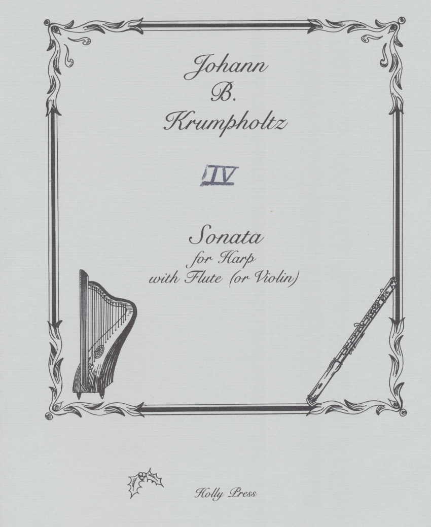 Sonata 4 by Krumpholtz Cover at folkharp.com