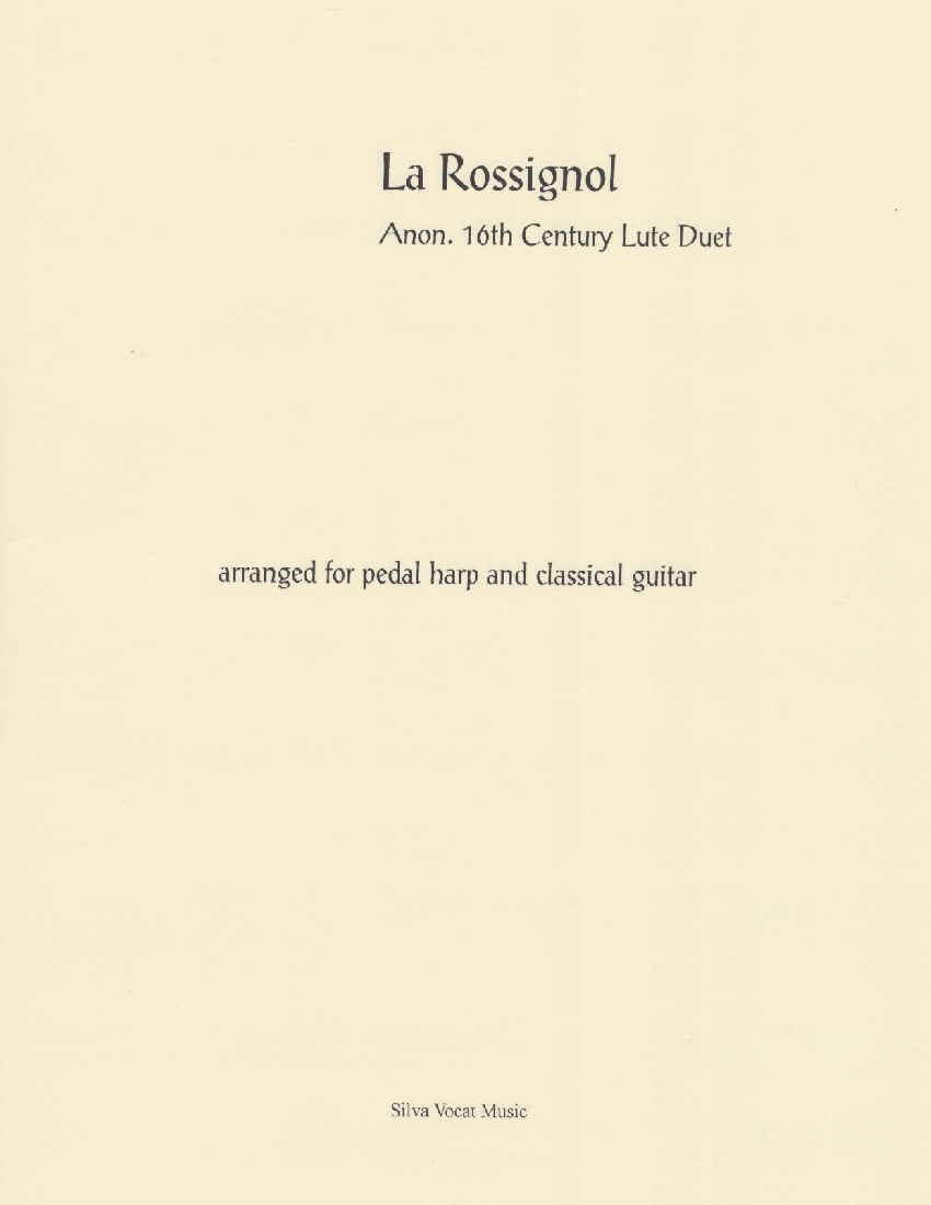La Rossignol Duo by Anonymous Cover at folkharp.com