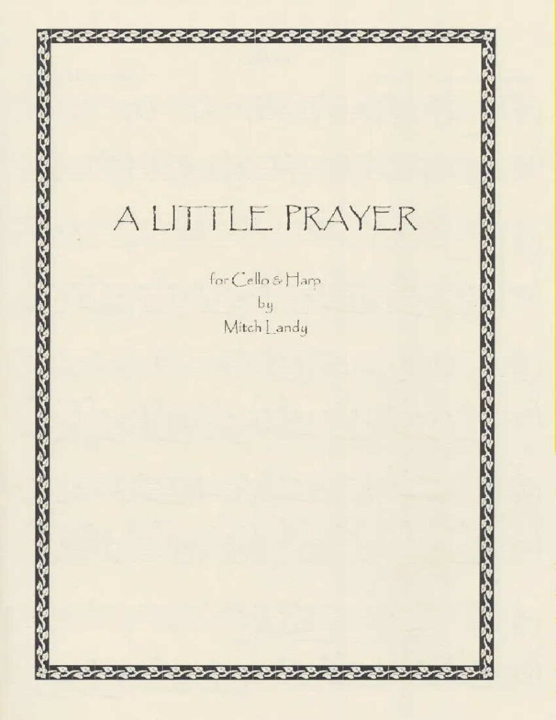A Little Prayer by Landy Cover at folkharp.com