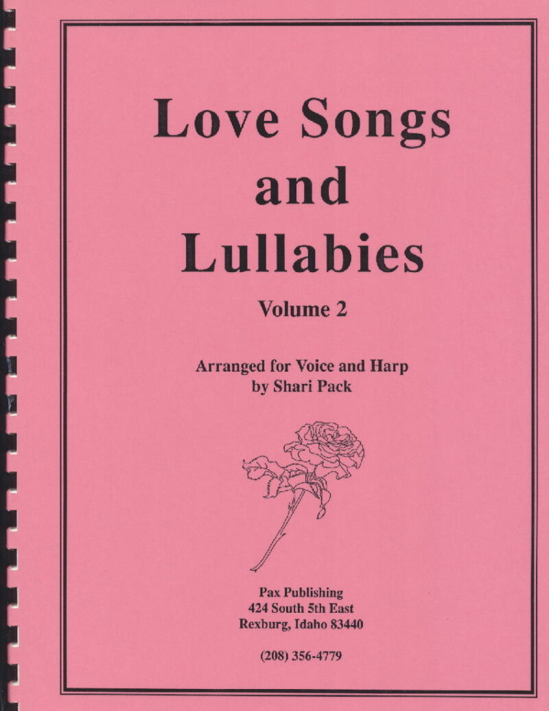 Love Songs and Lullabies Volume 2 by Pack Cover at folkharp.com
