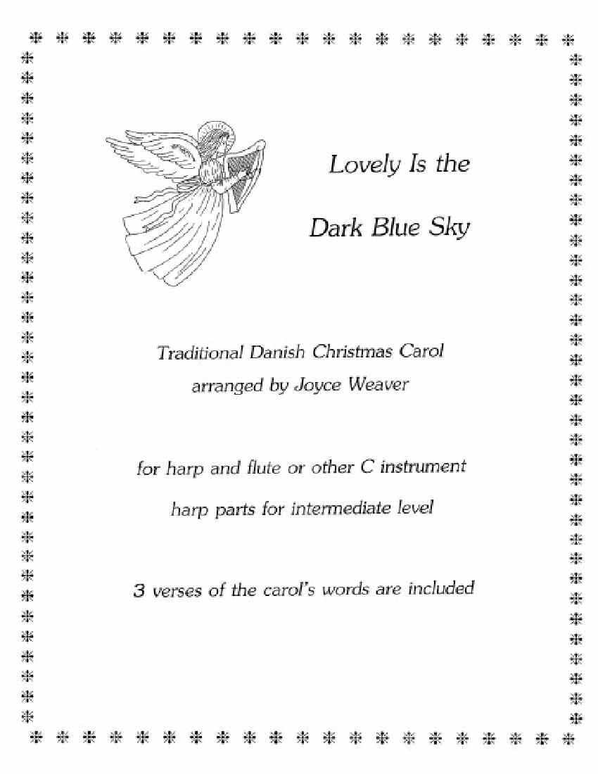 Lovely Is the Dark Blue Sky Duo by Weaver Cover at folkharp.com