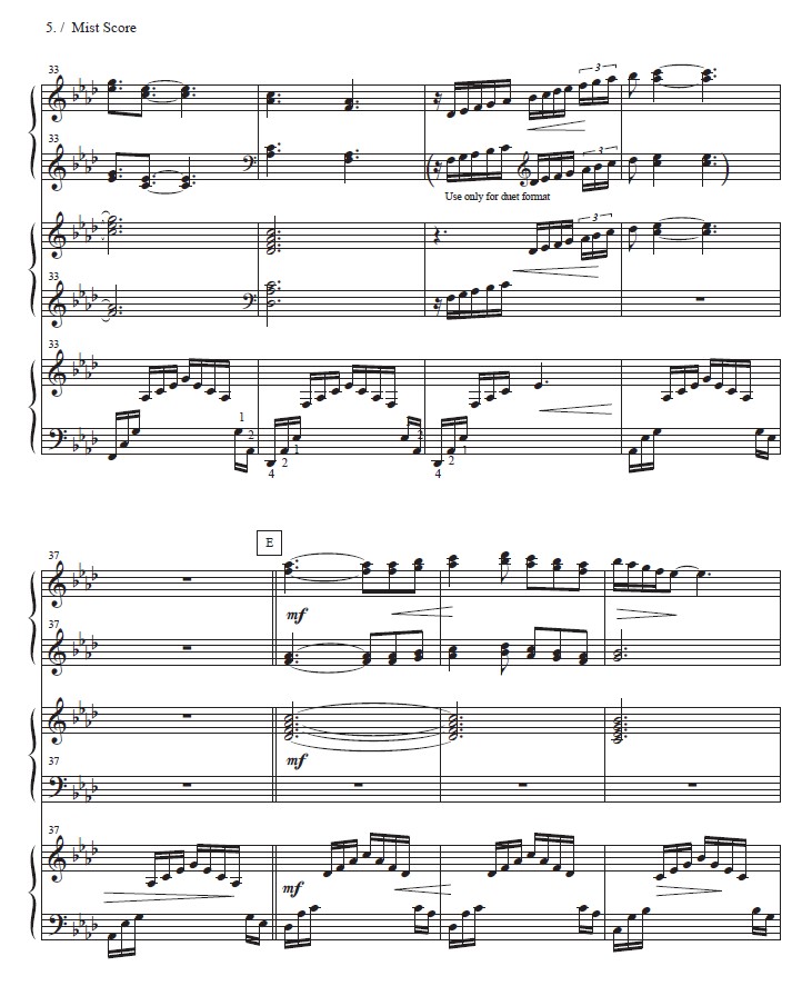 Mist (Duet/Trio) at Melody's Sample 2