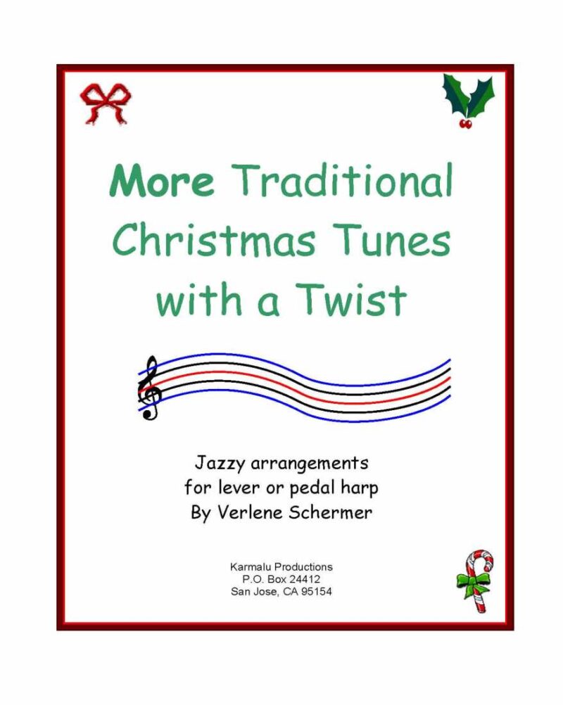 More Traditional Christmas Tunes with a Twist cover at folkharp.com