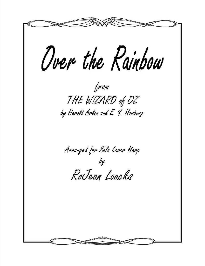 Over the Rainbow by Arlen and Harburg (Arr. Loucks) Cover at folkharp.com
