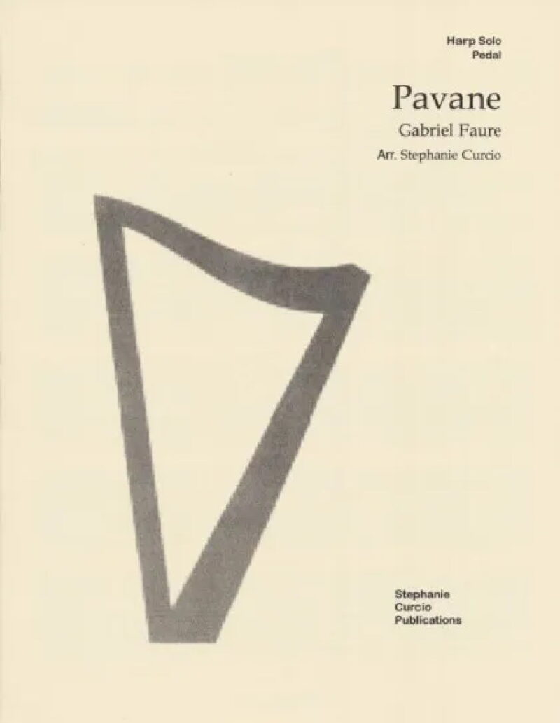 Pavane by Faure (arranged by Curcio) Cover at folkharp.com