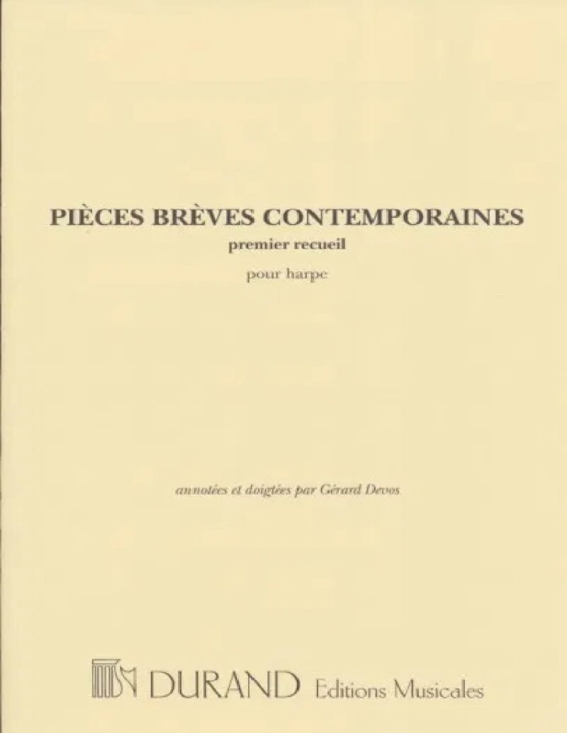Pieces Breves Contemporaines Cover at folkharp.com