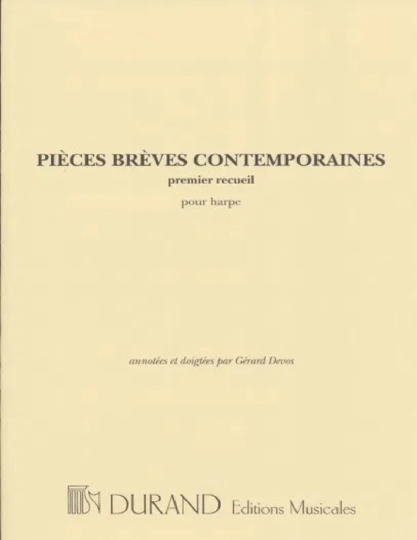 Pieces Breves Contemporaines Cover at folkharp.com