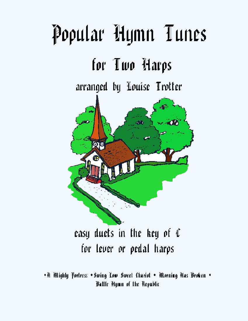 Popular Hymn Tunes for Two Harps by Trotter Cover at folkharp.com