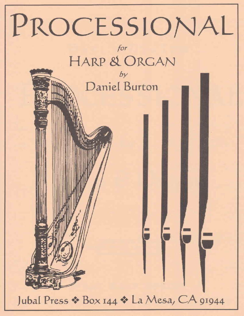 Processional for Harp and Organ by Burton Cover at folkharp.com