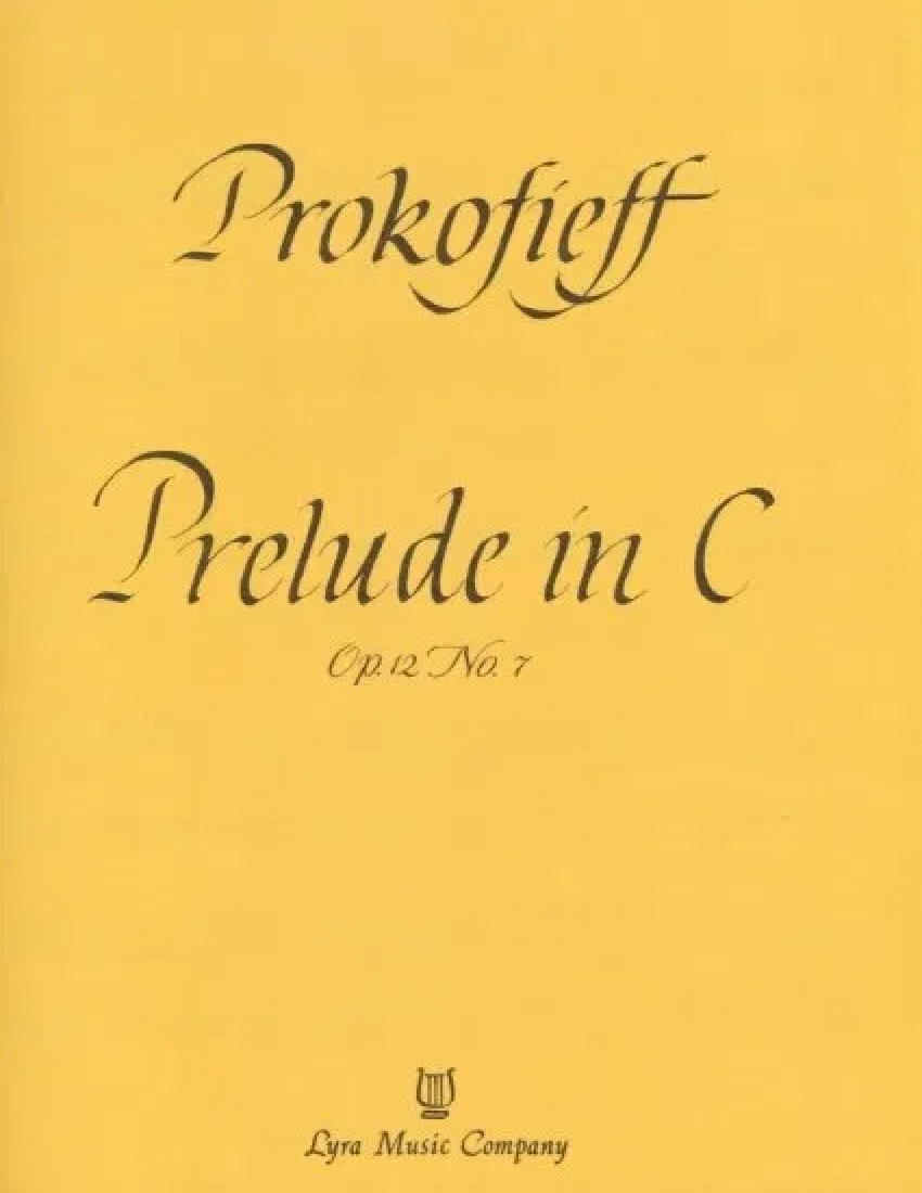 Prelude in C by Prokofiev Cover at folkharp.com