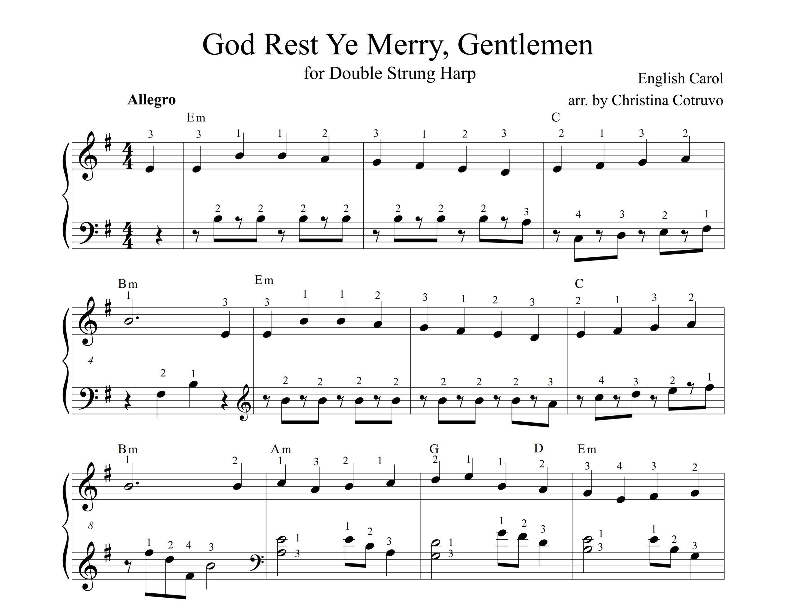 Six Carols for DS Harp PDF - Image 2