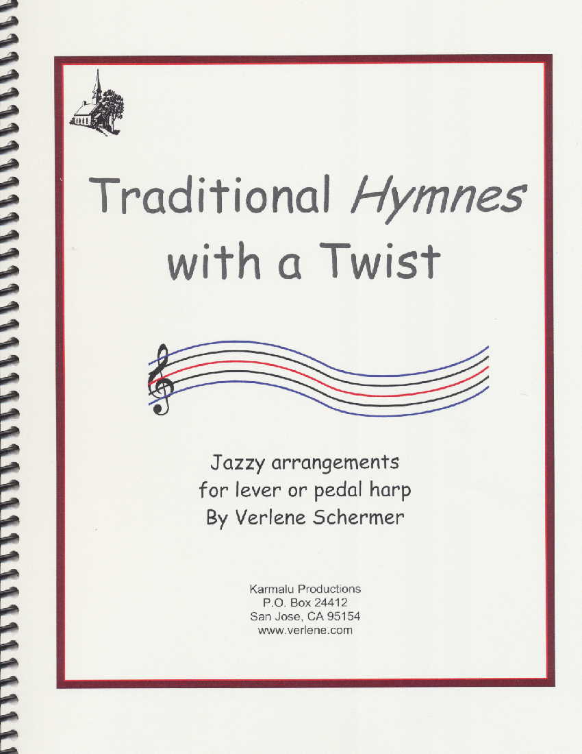 Traditional Hymns and Spirituals With a Twist by Schermer Cover at folkharp.com