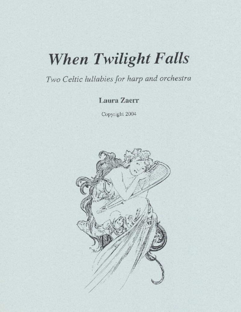 When Twilight Falls by Zaerr Cover at folkharp.com