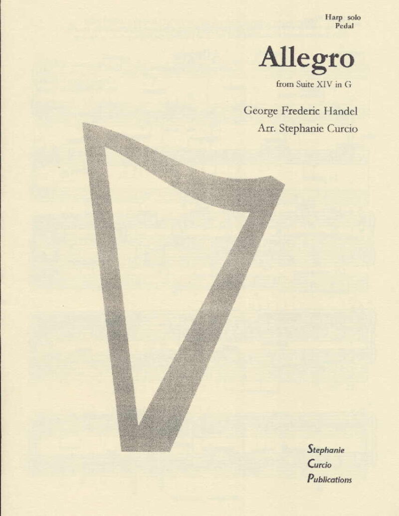 Allegro by Handel (arr. Curcio) Cover at folkharp.com
