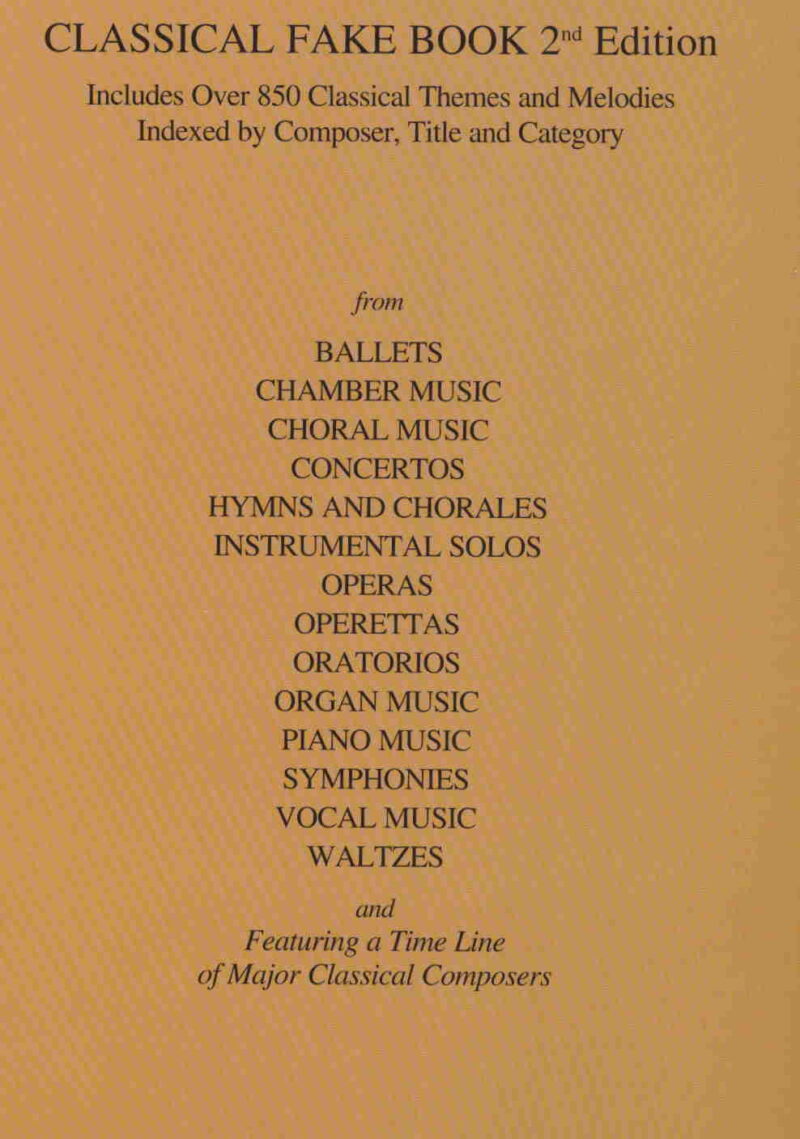Classical fake book Back Cover at folkharp.com