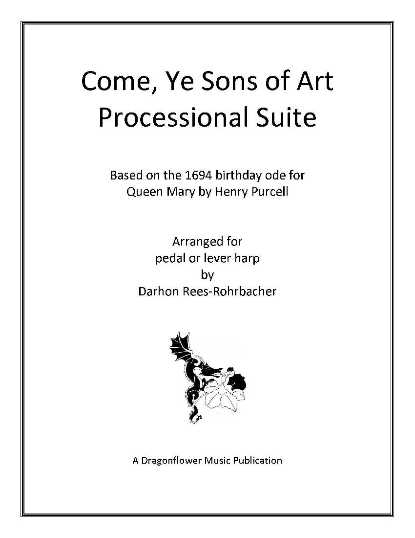 Come, Ye Sons of Art by Purcell (Arr. Rees-Rohrbacher) Cover at folkharp.com
