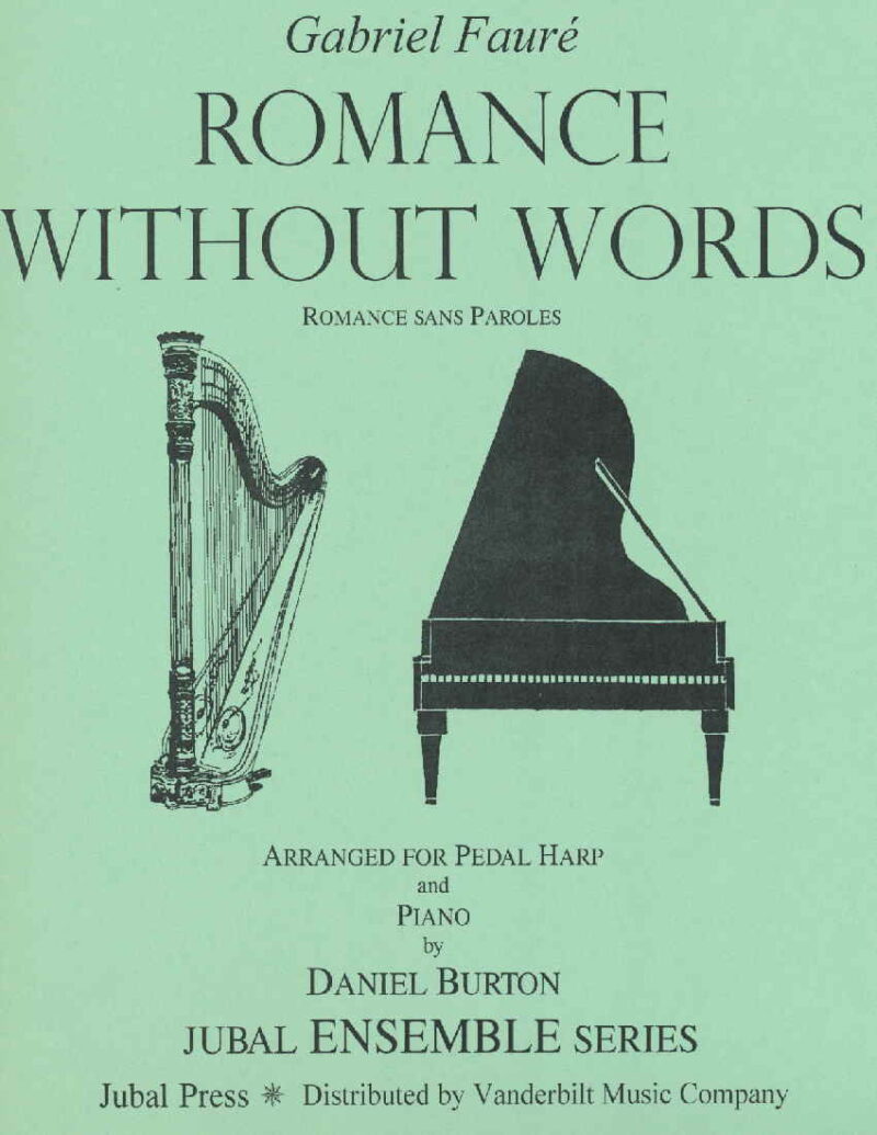 Romance Without Words by Faure (arr. Burton) Cover at folkharp.com
