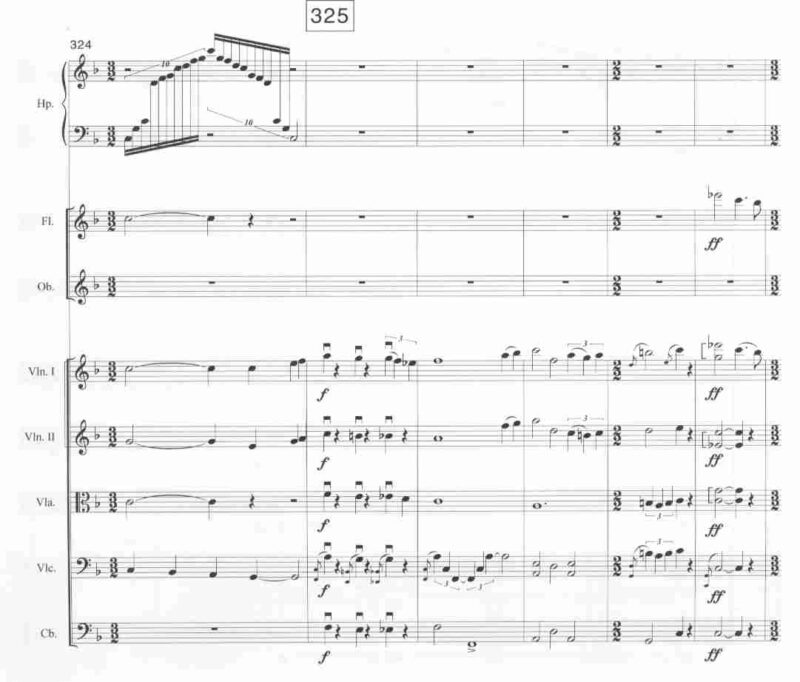sample page of score - celtic concerto by Laura Zaerr - folkharp.com