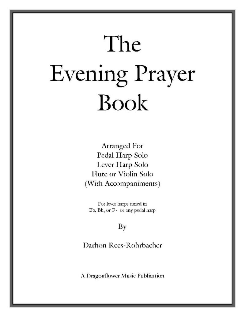 The Evening Prayer Book by Rees-Rohrbacher Cover at folkharp.com