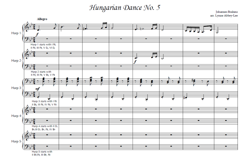 Hungarian Dance No. 5 Trio Sample 1 at Melody's