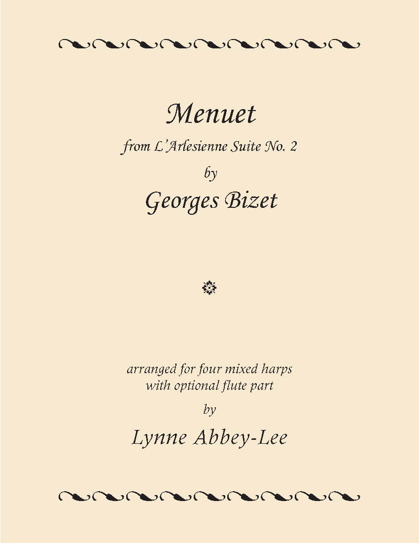 Menuet by Bizet arranged by Abbey-Lee Cover at folkharp.com