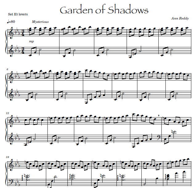 Garden of Shadows Sample 1 at Melody's