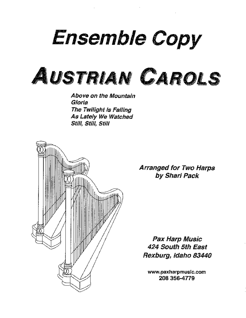 Austrian Carols Duet by Pack Cover at folkharp.com