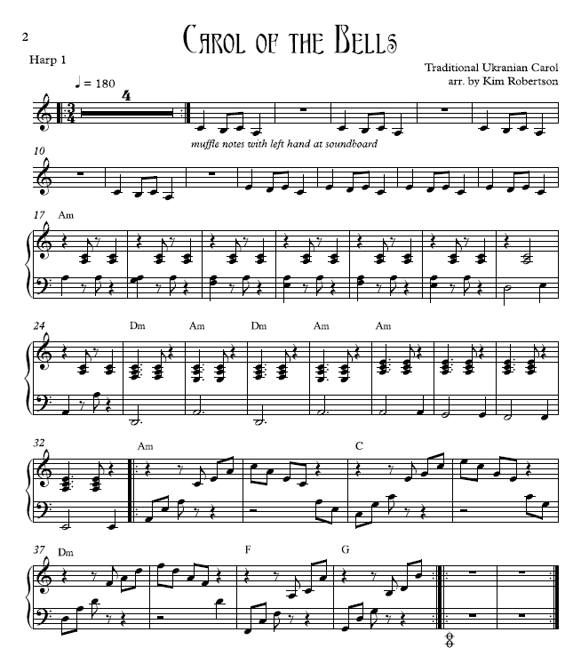 Carol of the Bells Part 1 Sample at Melody's
