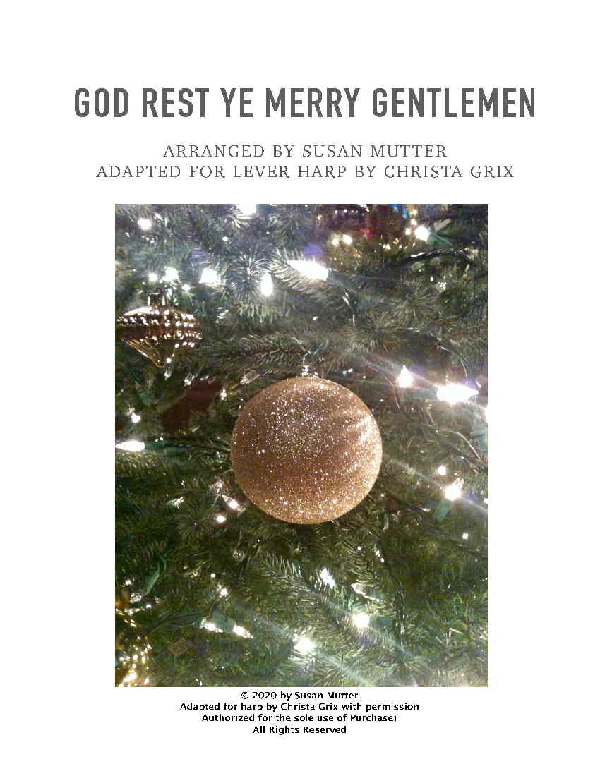 God Rest Ye Merry, Gentlemen by Grix Cover at folkharp.com