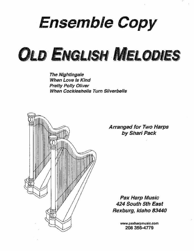 Old English Melodies by Pack Cover at folkharp.com