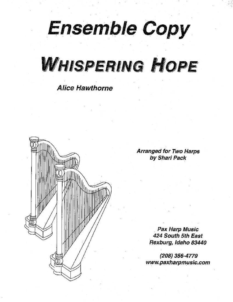 Whispering Hope by Pack Cover at folkharp.com