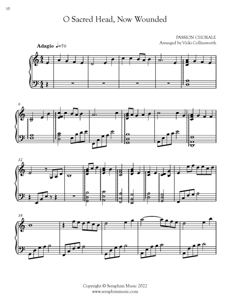 Come and Find the Quiet Center Sample page 2 folkharp.com