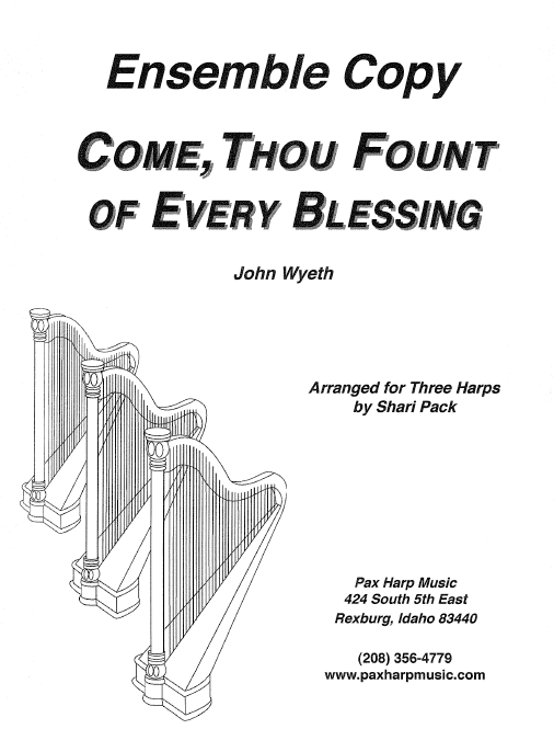 Come, Thou Fount by Pack Cover at folkharp.com