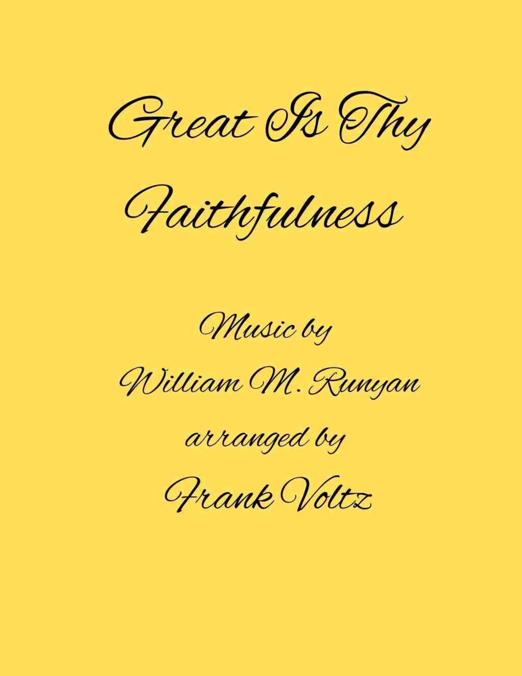 Great Is Thy Faithfulness by Voltz Cover at folkharp.com