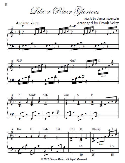 The Harpist's Hymnal v4 Sample 2 at Melody's