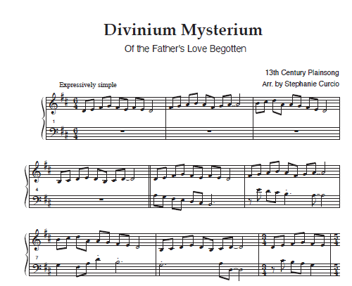 Divinium Mysterium Sample 1 at Melody's