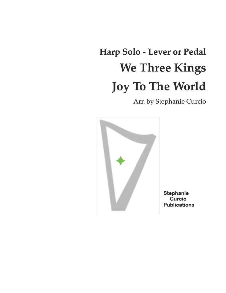 We Three Kings and Joy to the World by Curcio Cover at folkharp.com